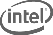 Logo firmy Intel, produkującej procesory